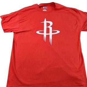 Houston Rockets Shirt Mens XL Red NBA Basketball Logo Graphic Tee Short Sleeve